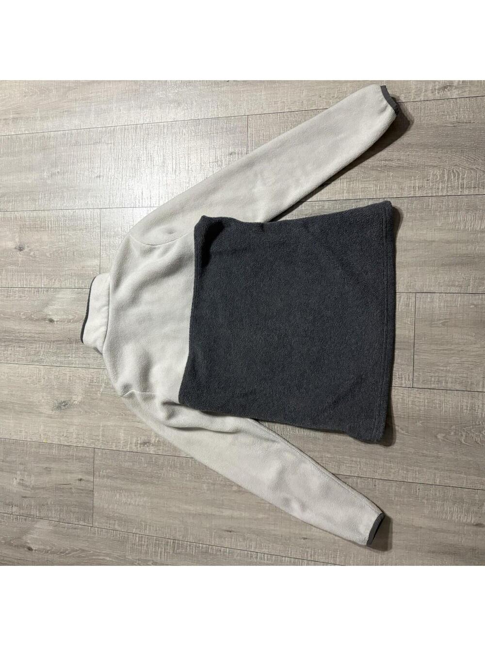 Columbia Benton Springs Half Snap Fleece Pullover Cream Gray EUC Women’s Small - Picture 3 of 7